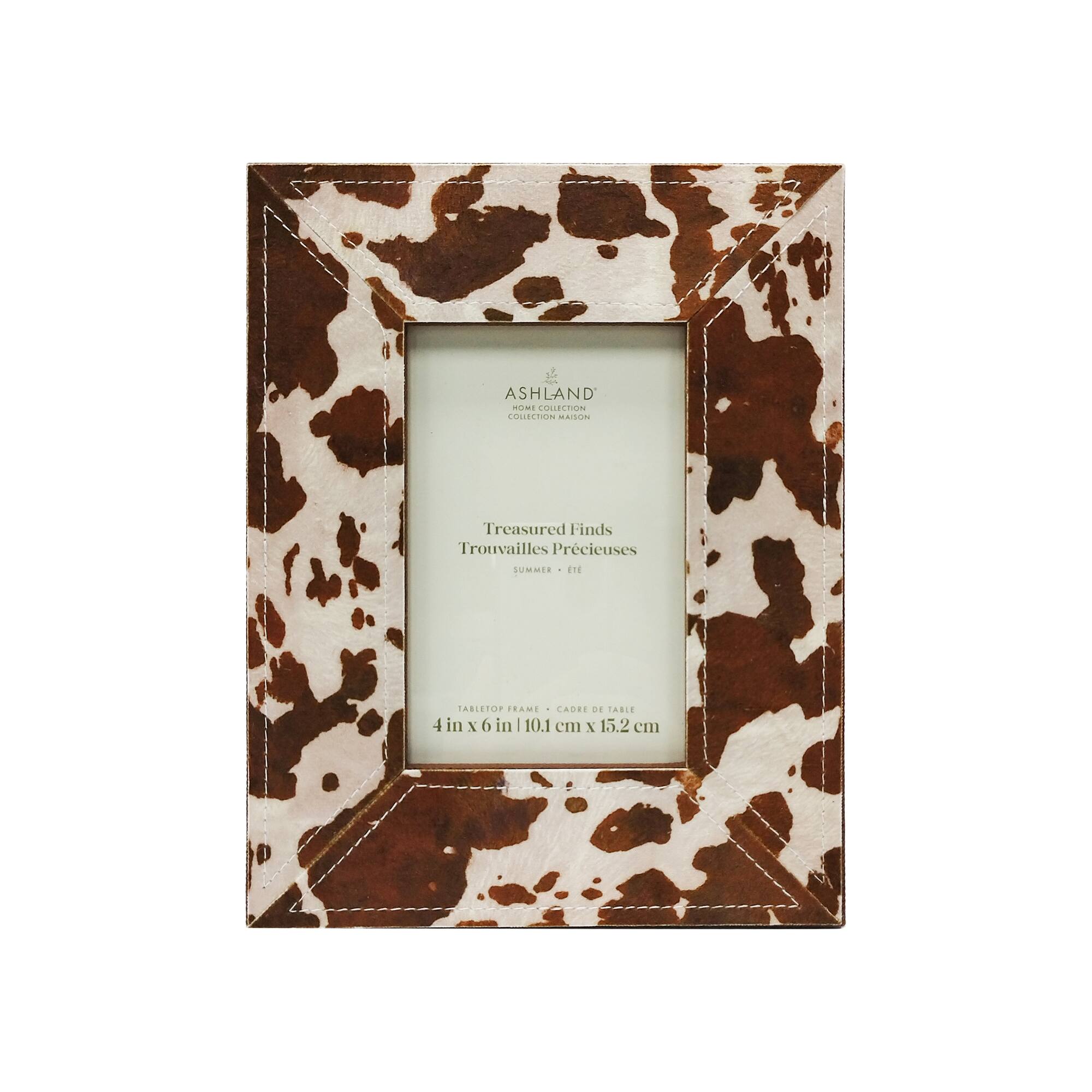 4" x 6" Cow Print Tabletop Frame, Treasured Finds by Ashland®